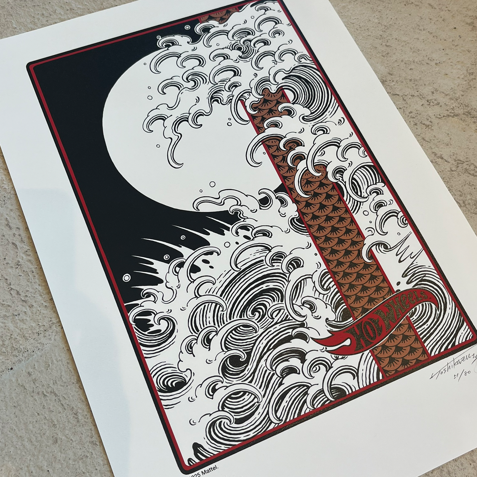 限定　Hot Wheels Toshikazu Nozaka 直筆サイン入り 数量限定＞Silkscreen-Poster -Toshikazu Nozaka- – Code3