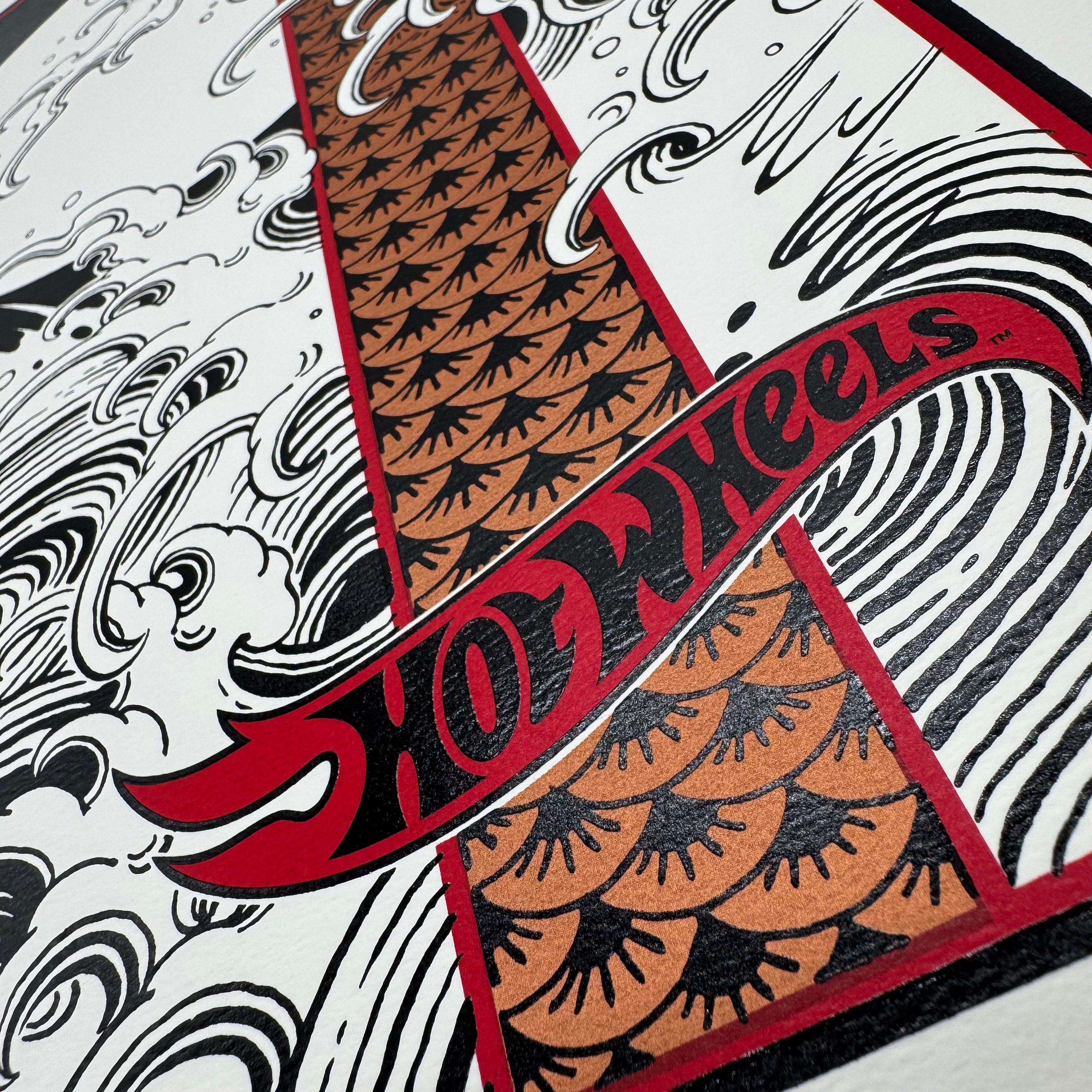 限定　Hot Wheels Toshikazu Nozaka 直筆サイン入り 数量限定＞Silkscreen-Poster -Toshikazu Nozaka- – Code3